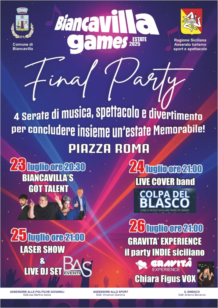 programma biancavilla games 2025